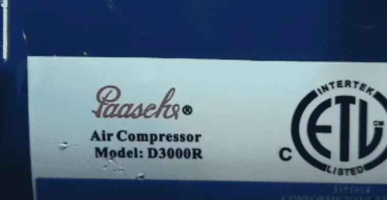 Paasche air compressor problem