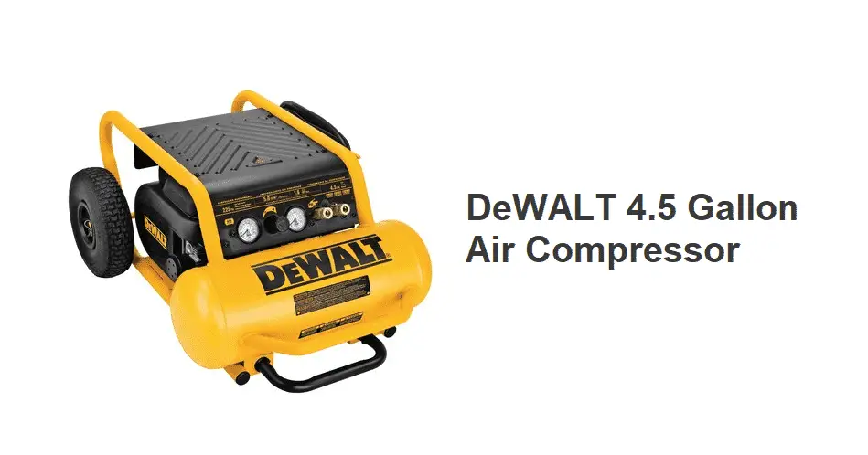 dewalt 4.5 gallon air compressor review