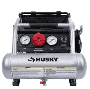 husky 1 gallon portable silent air compressor