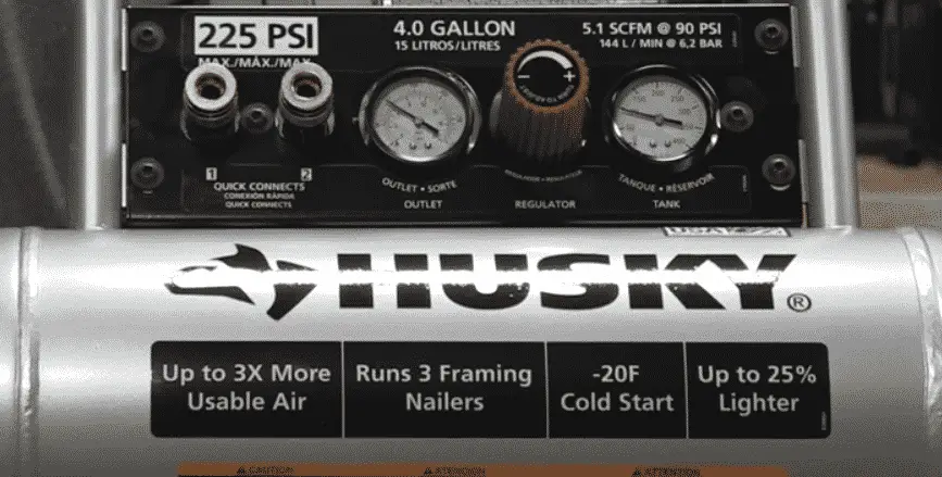 husky 4 gallon air compressor review