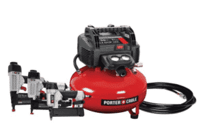 porter cable 6 gallon home depot air compressor nail gun combo