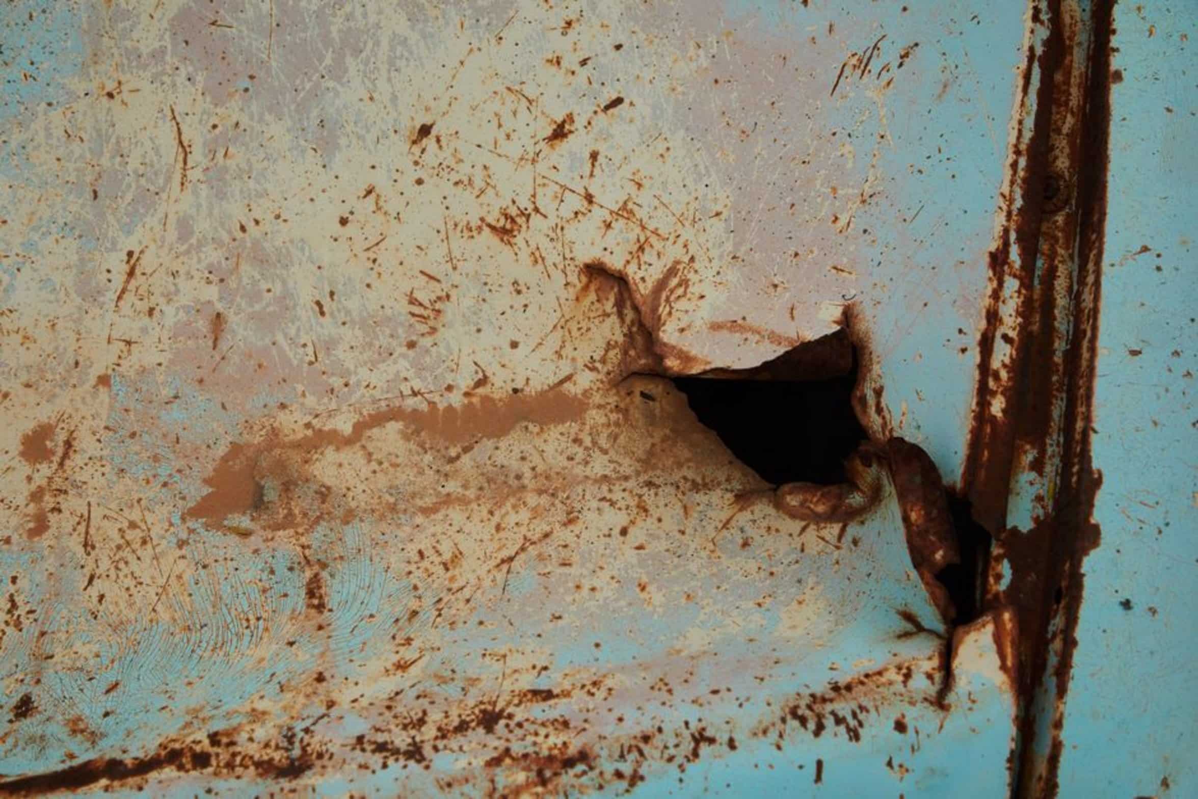 damaged metal tank surface damaged metal tank surface